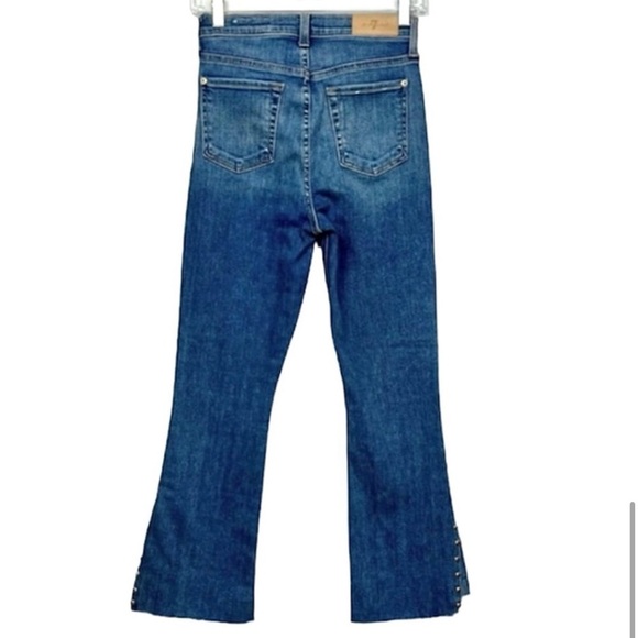 7 for All Mankind Luxe High Waist slim kick ankle jeans - Size: 25 - Picture 3 of 15